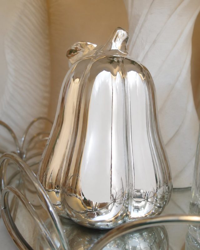 Silver Pear Ornament